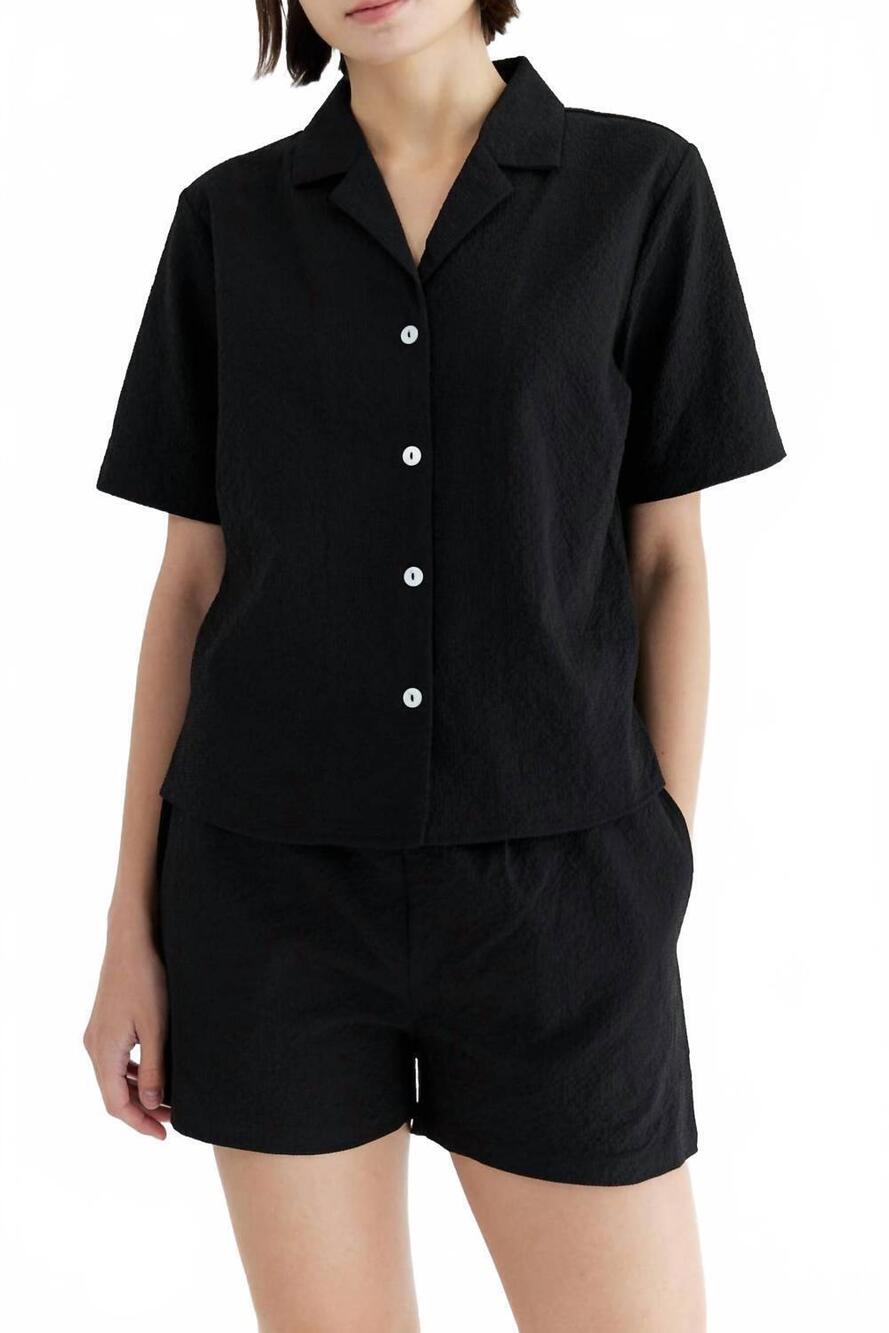 NEW MOD REF women's the brit top in black